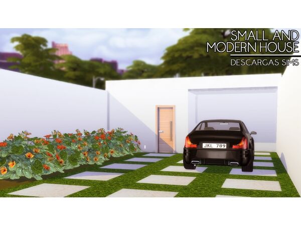 Small And Modern House 1 Small And Modern House Sims 4 CC