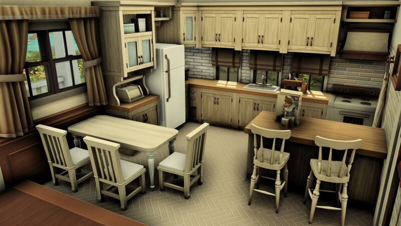Charming Small Family House II 5 sims 4 cc small family house ii by plumbobkingdom 3