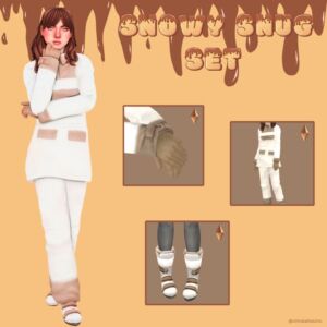 Snowy Snug Set: Cozy Winterwear Sims 4 CC