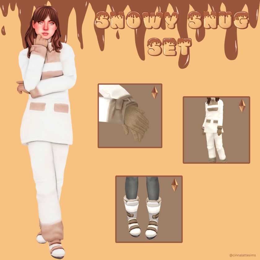 Snowy Snug Set: Cozy Winterwear 1 Snowy Snug Set: Cozy Winterwear Sims 4 CC
