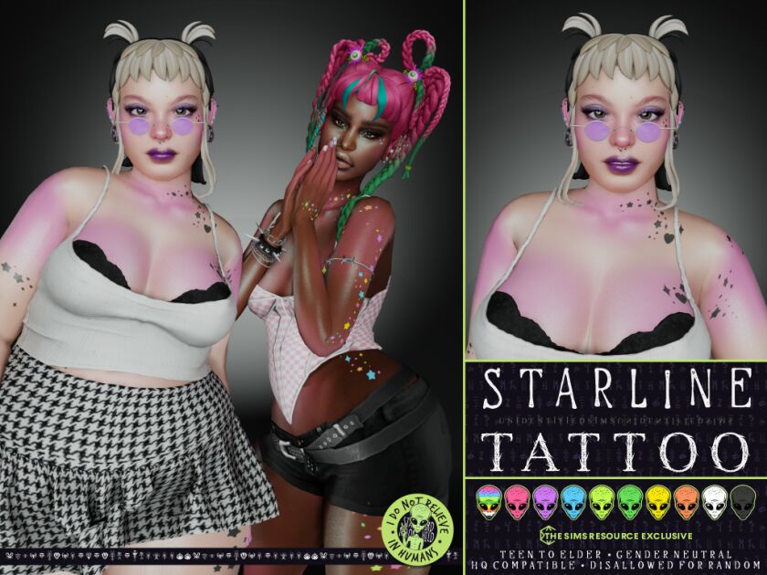 Discover the Starline Tattoo - TSR Exclusive 1 Discover the Starline Tattoo – TSR Exclusive Sims 4 CC