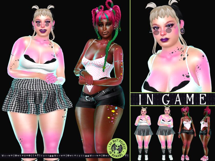 Discover the Starline Tattoo - TSR Exclusive 5 sims 4 cc starline tattoo tsr exclusive x10 colours found 3