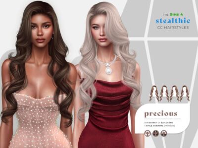 Stealthic – Precious Hairstyle for Sims 4 Sims 4 CC