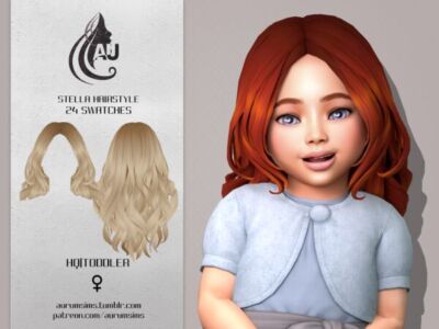 Stella – Hairstyle (Toddler Version) Sims 4 CC
