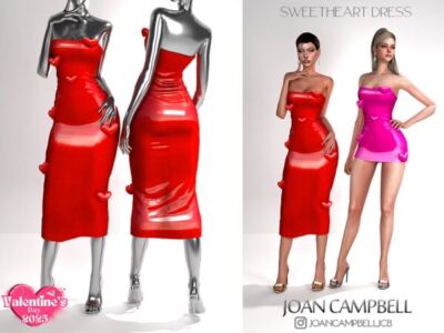 Sweetheart Dress by Joan Campbell Beauty Sims 4 CC