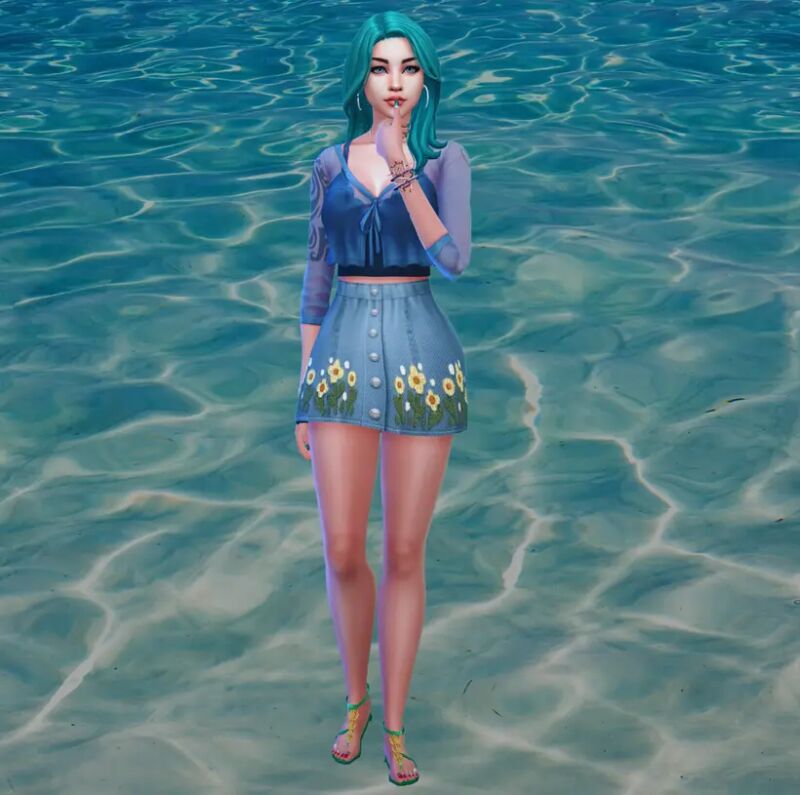 sims 4 cc taybis lily rezende mermaid 2
