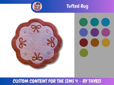 Taybis | Tufted Rug 01 Sims 4 CC