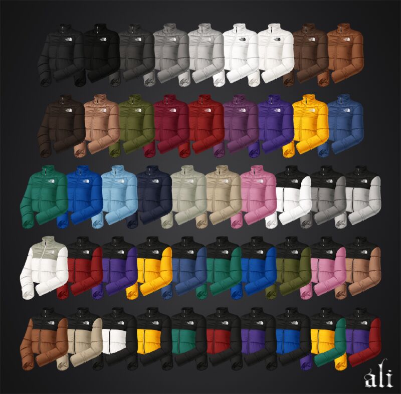 Stylish The North Face Jacket by Ali_S4Cc 3 sims 4 cc the north face jacket by ali s4cc 3