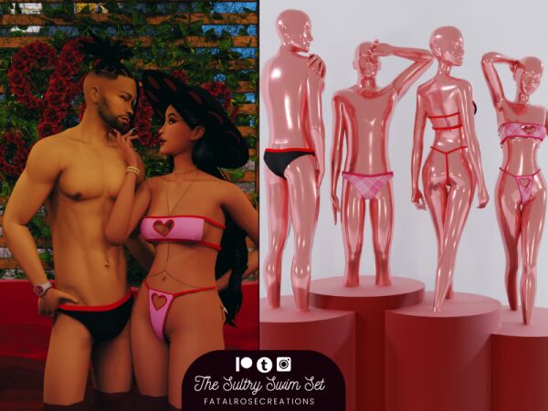 The Sultry Swim Set 1 The Sultry Swim Set Sims 4 CC