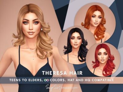 Theresa Hair Sims 4 CC
