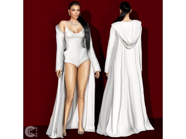 Thigh High-Slit Floor Length Gown 5 sims 4 cc thigh high slit floor length gown 5