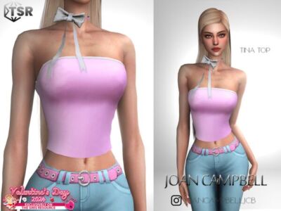 Stylish Tina Top by Joan Campbell Beauty Sims 4 CC