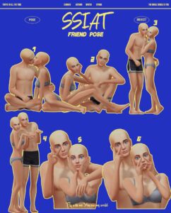 Couple Pose for Sims Sims 4 CC