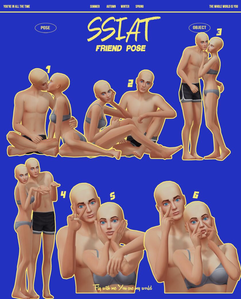 Couple Pose for Sims Sims 4 CC