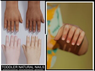 Toddler Natural Nails Sims 4 CC