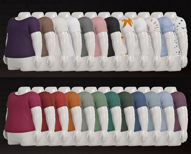 Tømmeraas | Simple Tee for Infants 2 sims 4 cc tommeraas simple tee for infants 77 2