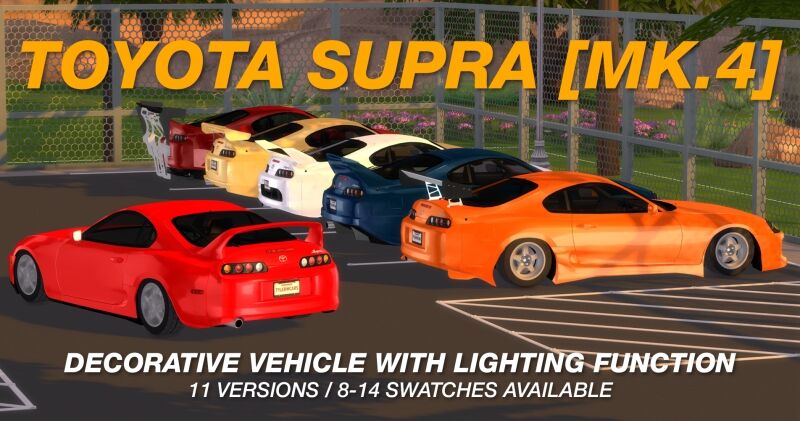 1998 Toyota Supra - Tyler Winston Cars 8 sims 4 cc tyler winston cars 1998 toyota supra mk 4 2