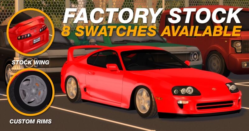 1998 Toyota Supra - Tyler Winston Cars 9 sims 4 cc tyler winston cars 1998 toyota supra mk 4 3