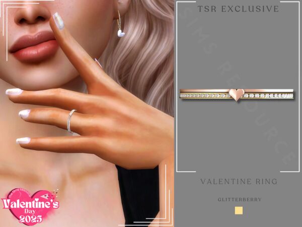 Stunning Valentine Ring for Sims 1 Stunning Valentine Ring for Sims Sims 4 CC