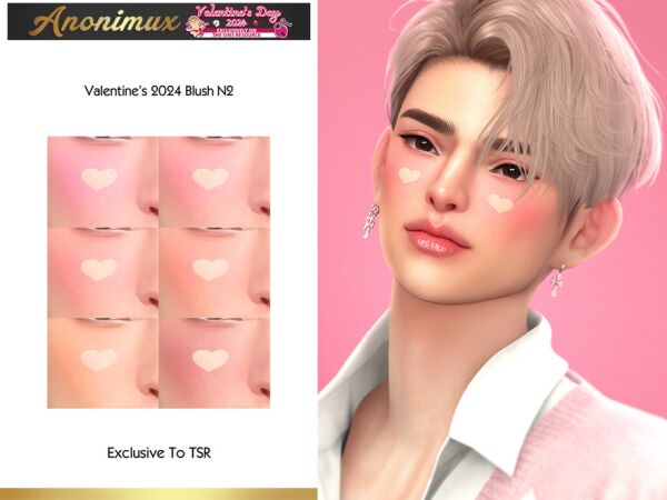Valentine's 2024 - Blush N2 by Anonimux Simmer 1 Valentine’s 2024 – Blush N2 by Anonimux Simmer Sims 4 CC
