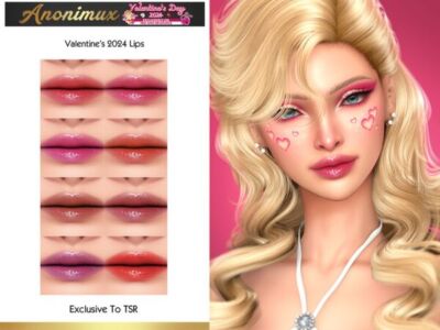 Valentine’s 2024 – Lips by Anonimux Simmer Sims 4 CC