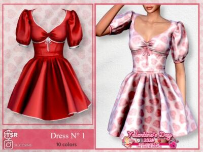 Valentine’s Day Dress 1 Sims 4 CC
