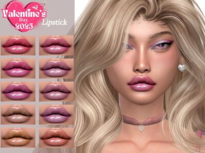 Valentine’s Day Lipstick by Qlayla Sims 4 CC