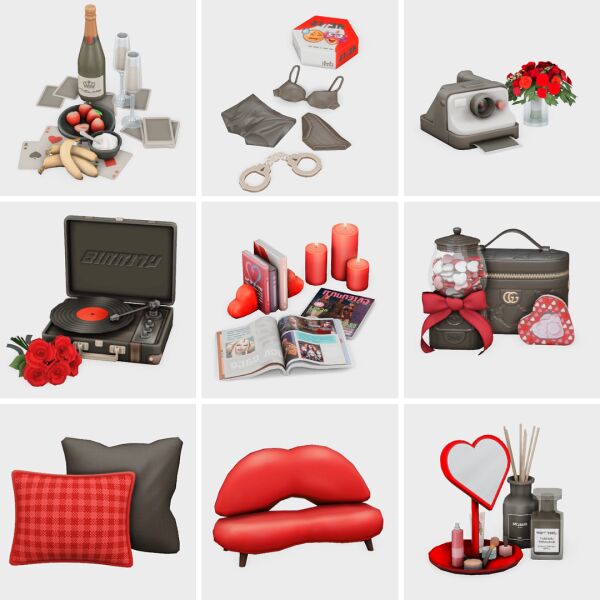 Valentines Night Decor | Sims 4 CC Finds 1 Valentines Night Decor | Sims 4 CC Finds Sims 4 CC