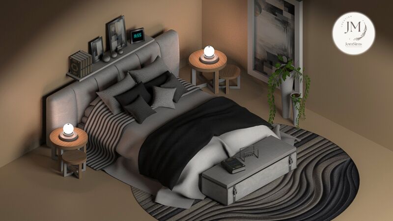 sims 4 cc velara bedroom by jomsims 3