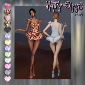 Cute Frilly Dress Sims 4 CC