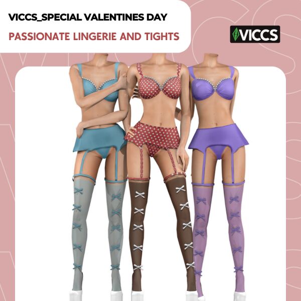 Viccs Passionate Lingerie Collection 1 Viccs Passionate Lingerie Collection Sims 4 CC