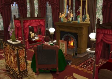 Victorian Fireplace Recolour №7 Sims 4 CC