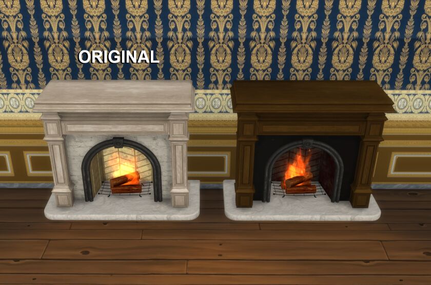 Victorian Fireplace Recolour №7 4 sims 4 cc victorian fireplace recolour 7 2