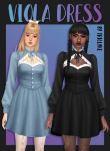 Viola Dress by Trillyke Sims 4 CC