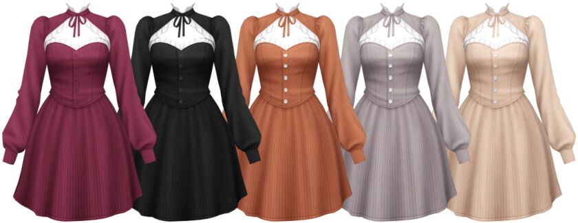 Viola Dress by Trillyke 4 sims 4 cc viola dress by trillyke 2