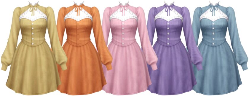 Viola Dress by Trillyke 5 sims 4 cc viola dress by trillyke 3