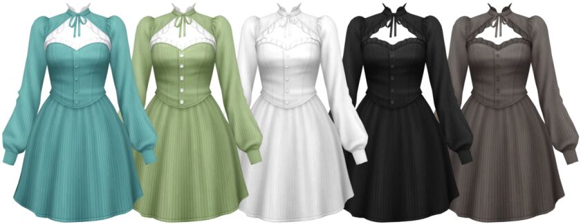 Viola Dress by Trillyke 3 sims 4 cc viola dress by trillyke 5