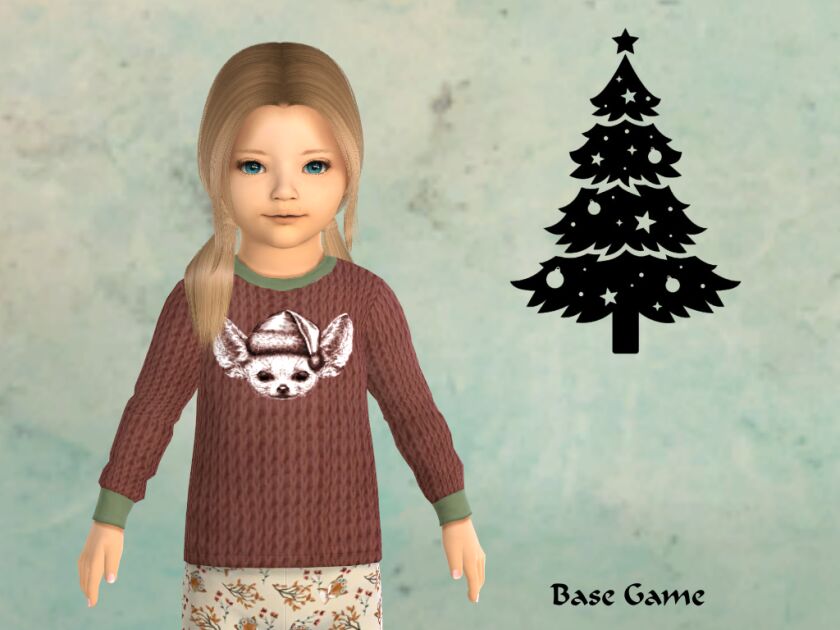 Matching Family Christmas Sweater! 5 sims 4 cc whats this an entire matching family christmas 4