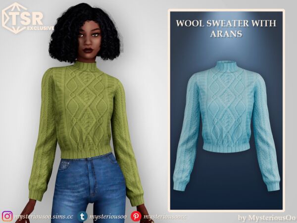 Wool Sweater With Arans By Mysteriousoo 1 Wool Sweater With Arans By Mysteriousoo Sims 4 CC