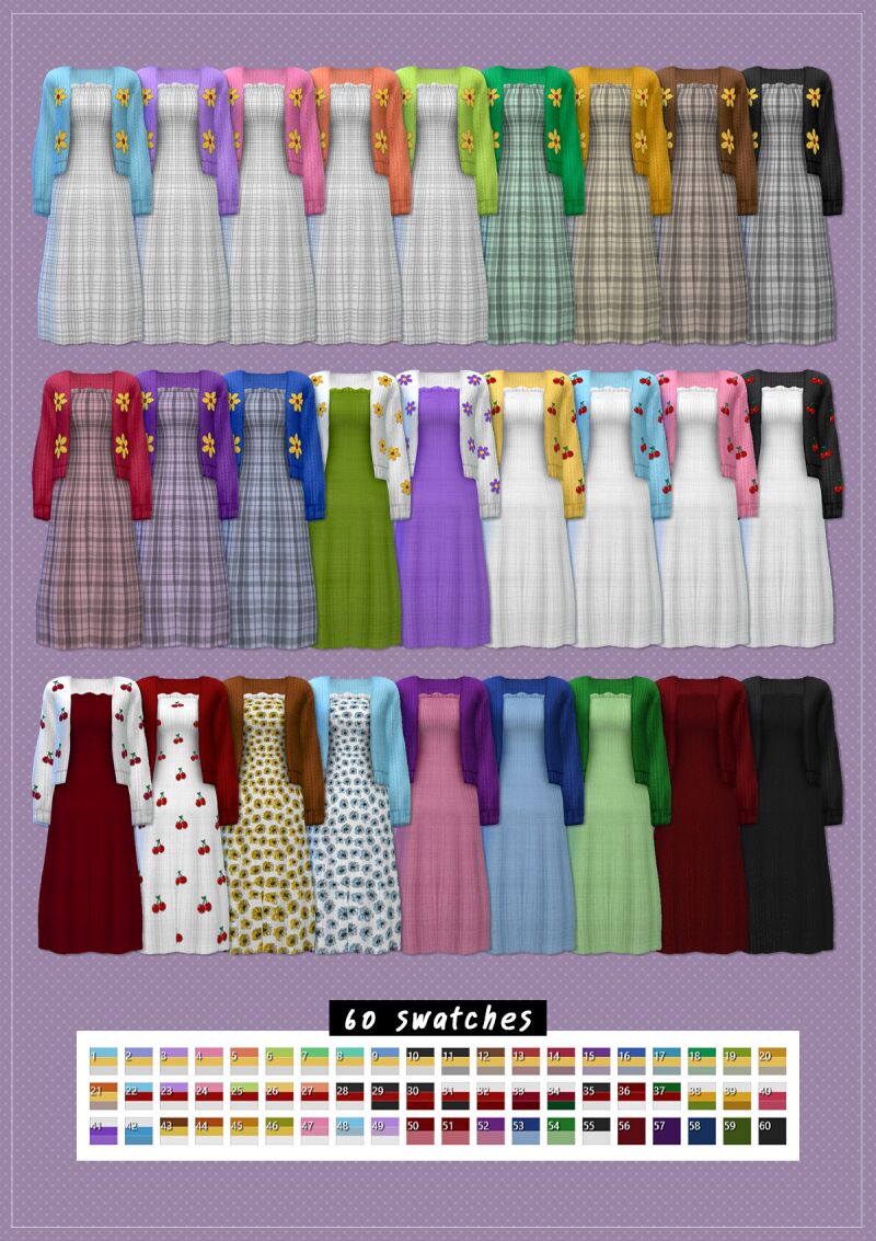 sims 4 cc wt knit cardigan dress by fangchuti 3