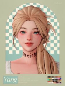 Stunning Yang Hair by Amberrrrrrr_13563 Sims 4 CC