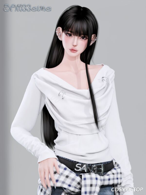 Cozy Tops for Women 1 Cozy Tops for Women Sims 4 CC