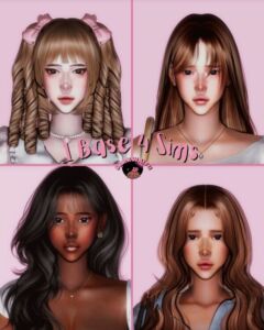 1 Base 4 Sims by Darkwaifu Sims 4 CC