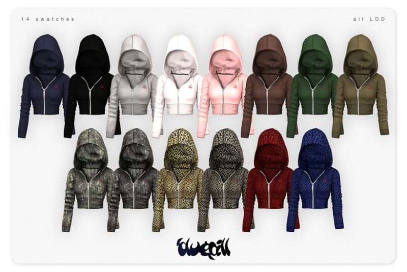 sims 4 cc 250331 female hoodie with hood up by bluefeelingblue 2