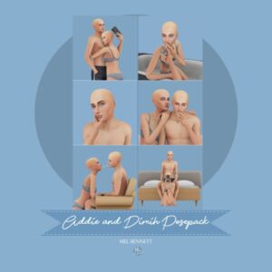 Addie And Dimih Posepack Sims 4 CC