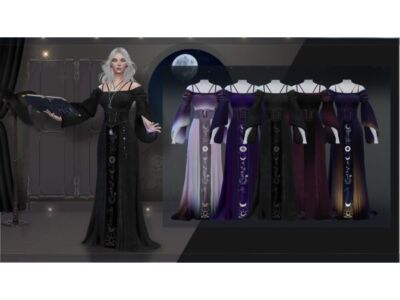 Alchemist Lady Clothing 2 Sims 4 CC