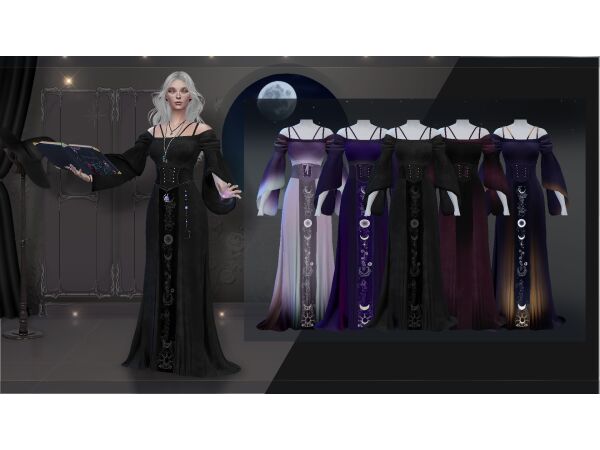 Alchemist Lady Clothing 2 Sims 4 CC