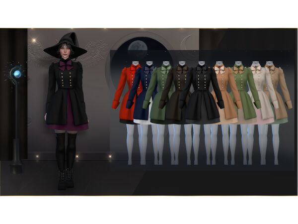 Enchanting Alchemist Lady Clothing 1 Enchanting Alchemist Lady Clothing Sims 4 CC