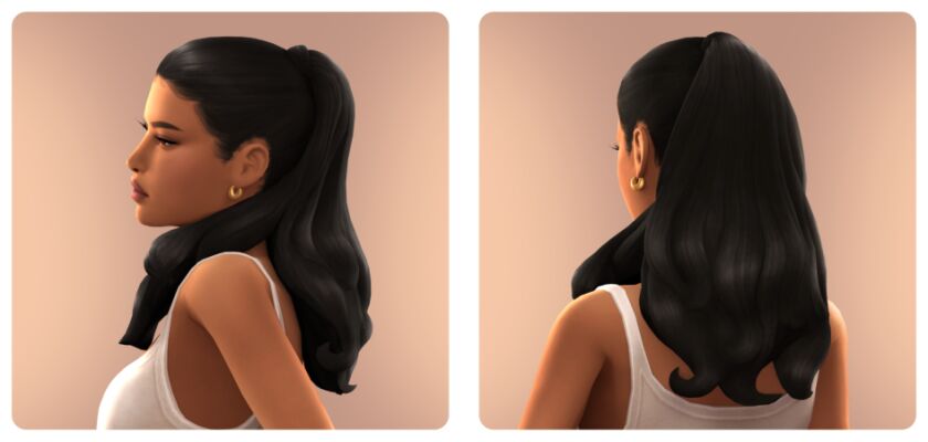 Alicia Hair: A Stunning Updo by TwistedCat 2 sims 4 cc alicia hair by twistedcat 2