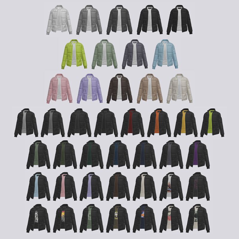 Stylish AM Puffer Jacket by Norusims 2 sims 4 cc am puffer jacket 01 by norusims 2